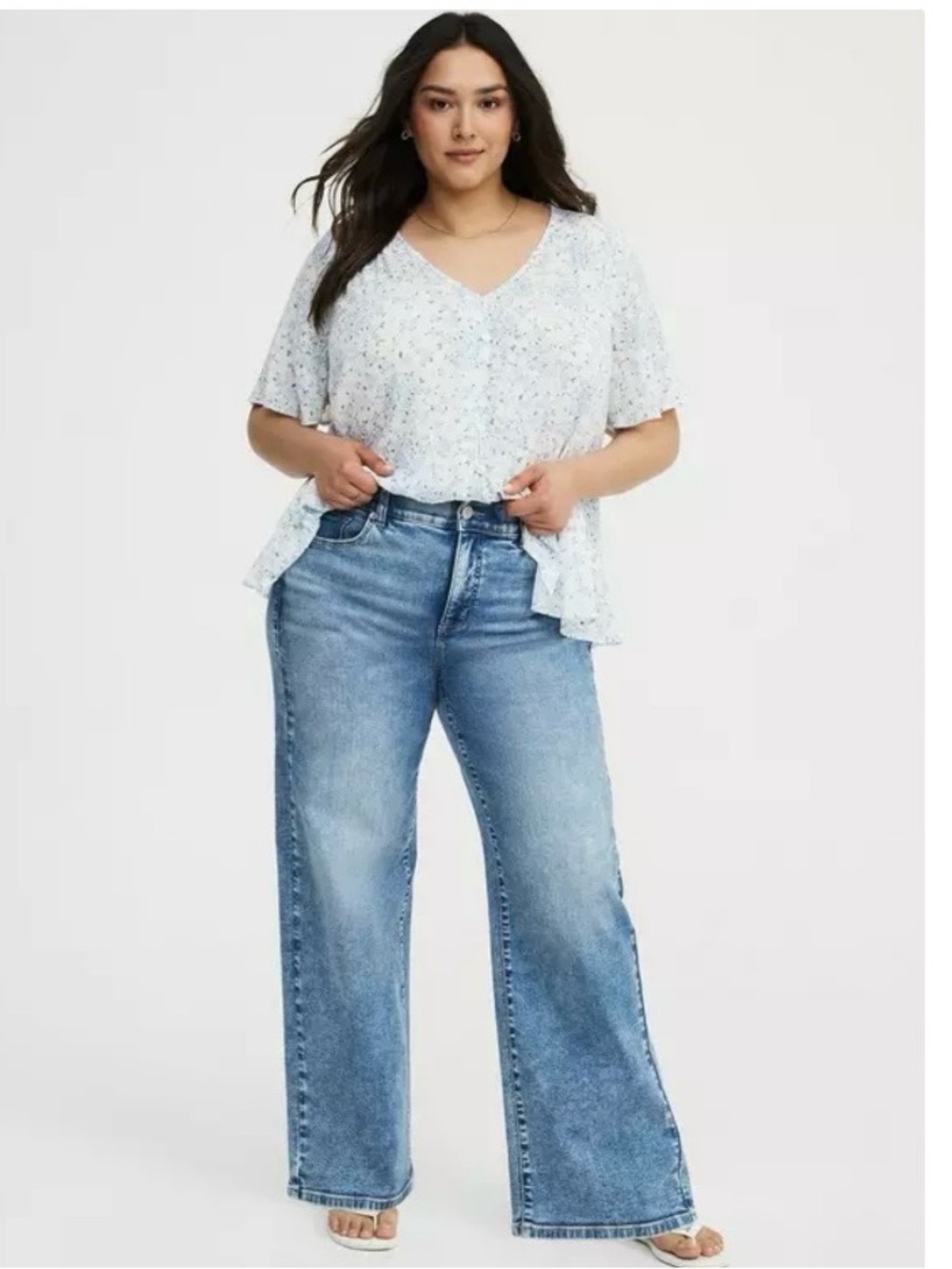 NEW Torrid Perfect Wide Leg Vintage Stretch Jean
